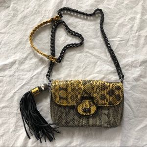 Crossbody bag with chain strap
